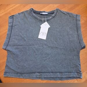 Zara Charcoal Crop Top